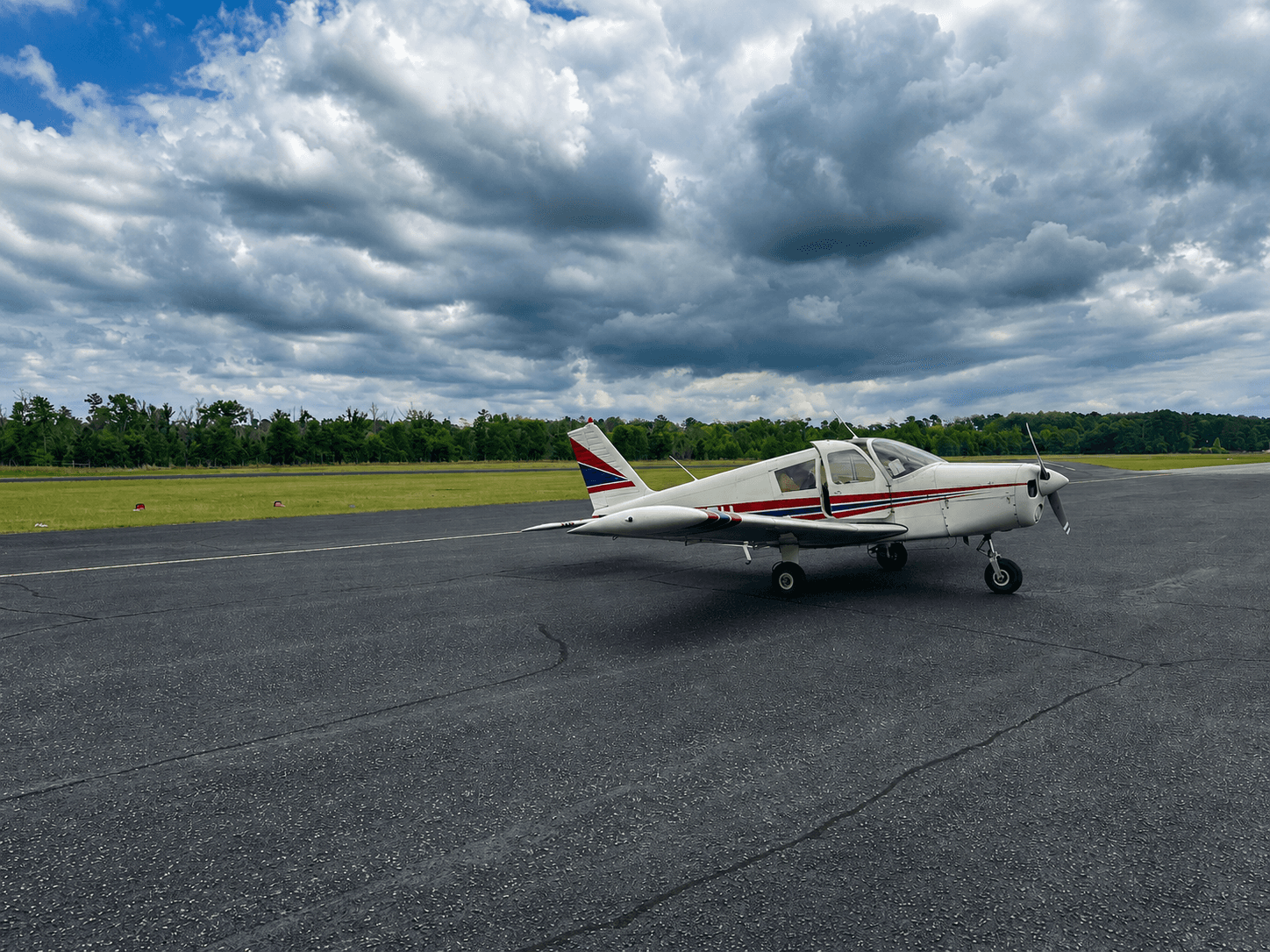Our PA-28-140 Cherokee on the ramp